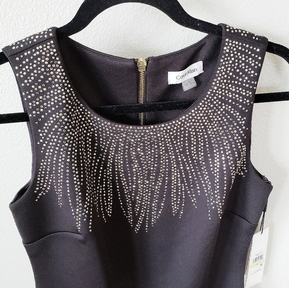 Calvin Klein Gold and Silver Studded Dress - Picture 3 of 6